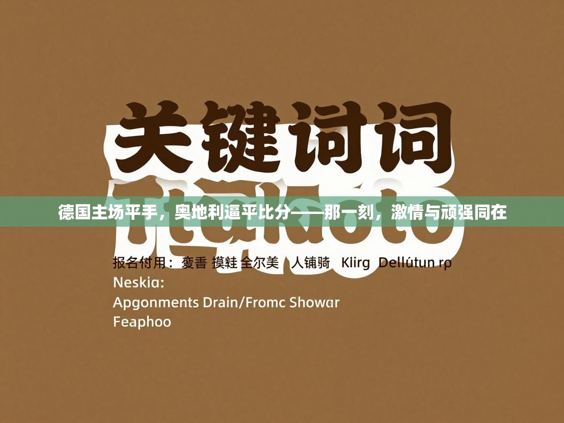 德国主场平手，奥地利逼平比分——那一刻，激情与顽强同在  第2张
